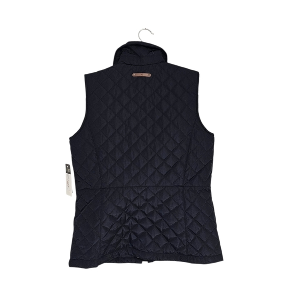 Lauren Ralph Lauren Navy Crest Patch Diamond Quilted Vest Small NWT - Picture 6 of 9